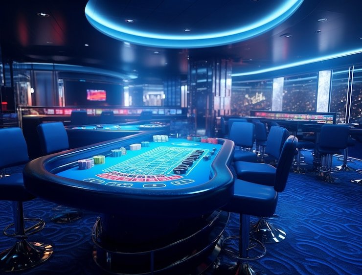 Antarmuka permainan Domino QQ di situsjitu dengan tata letak meja standar